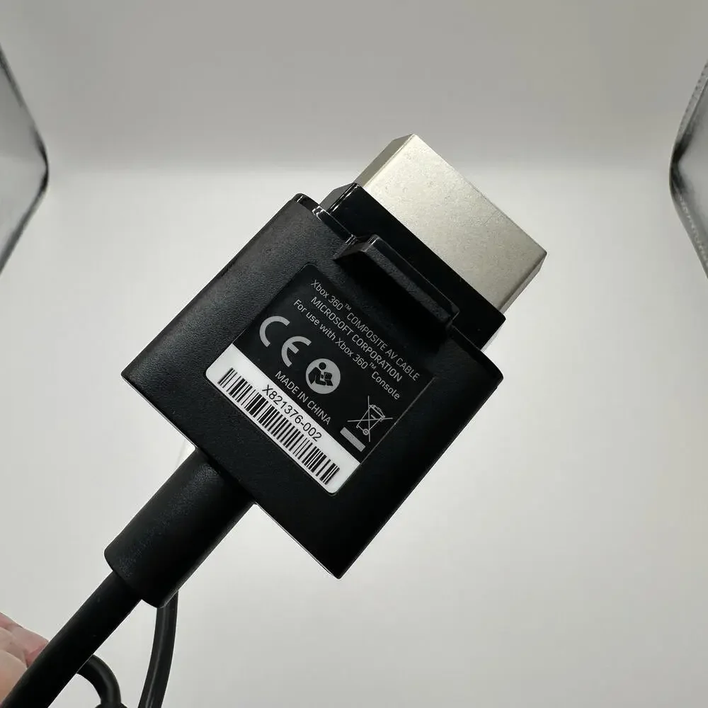 Genuine Official OEM Microsoft XBOX 360 S Slim Composite AV Audio Video Cable
